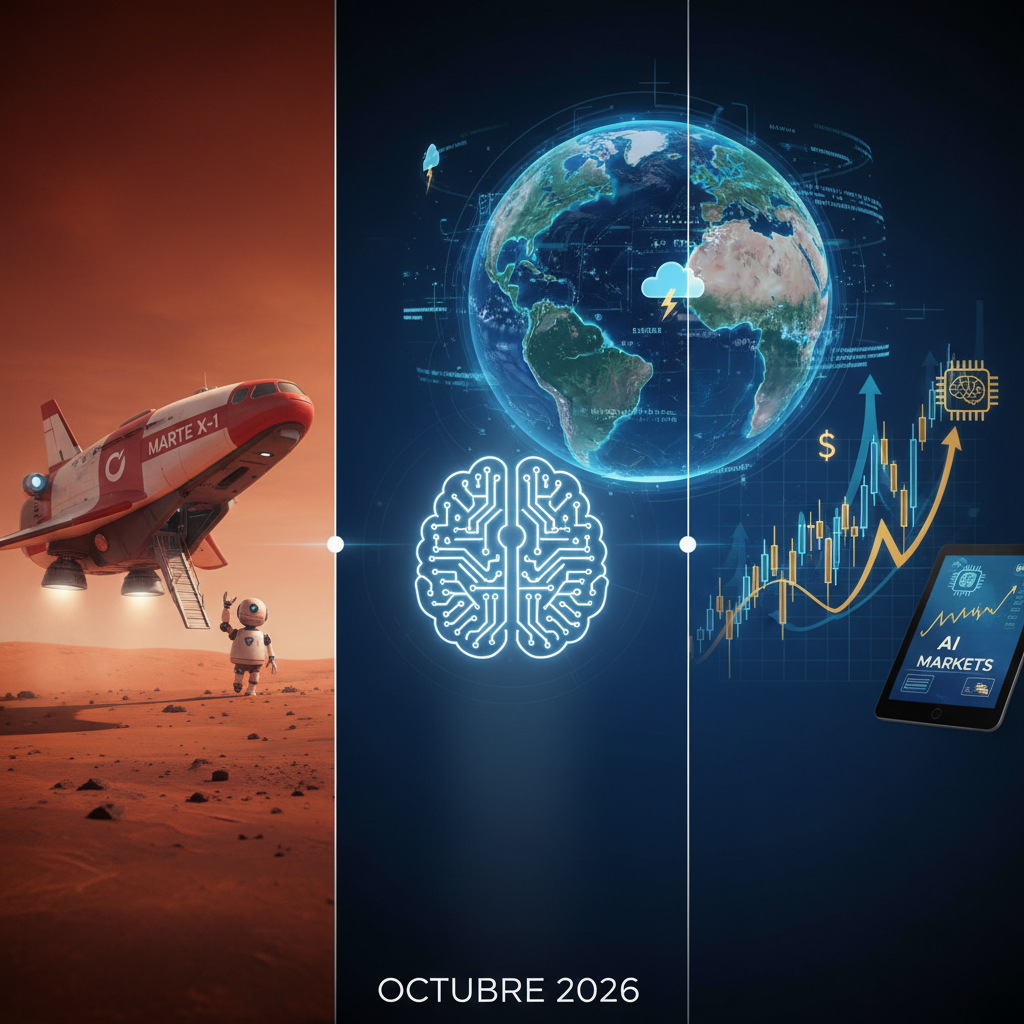 Noticias de IA: Misión a Marte, predicción climática y mercados (Octubre 2026)